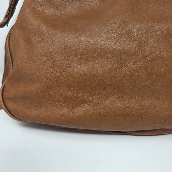 MARC BY MARC JACOBS Cognac Tan Cross Body Bag Leather Boho Slouchy Purse - Picture 13 of 14